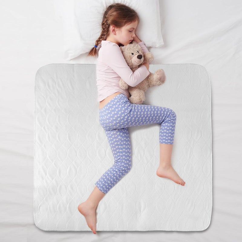 Bamuho Pee Pads for Kids 34"x 36", Washable Potty Training Bed Pads for Toddlers with 4 Layers of Protection, Waterproof Bed Pads Great for Children, Adults and Pets - Image 1